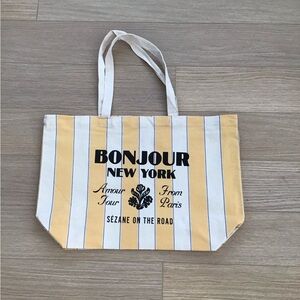 Sezane New York Logo tote